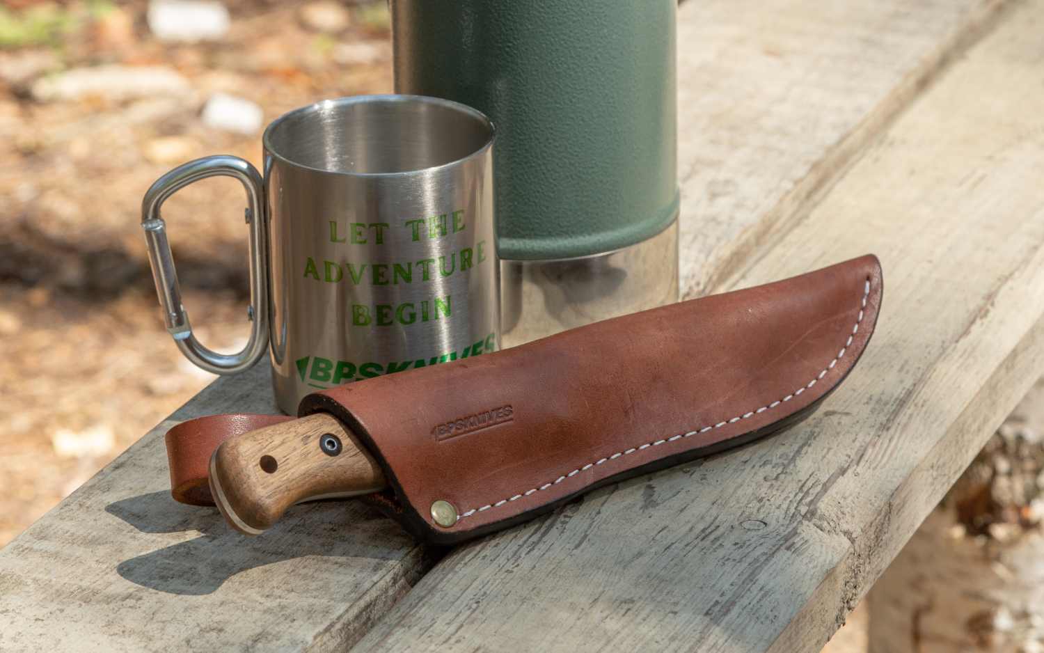 Knife in sheath