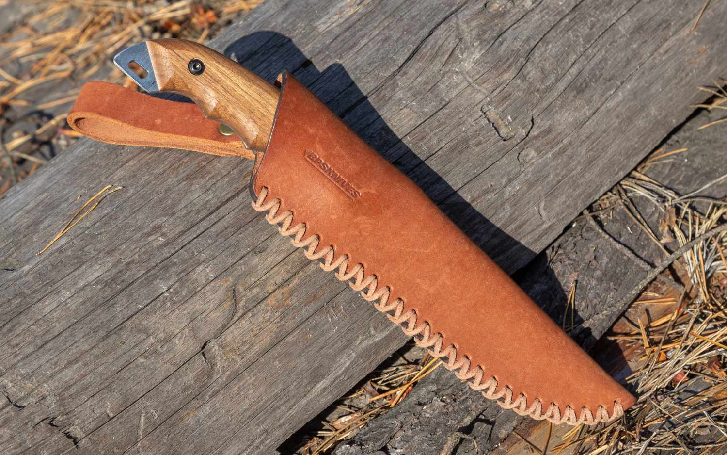 Knife in sheath